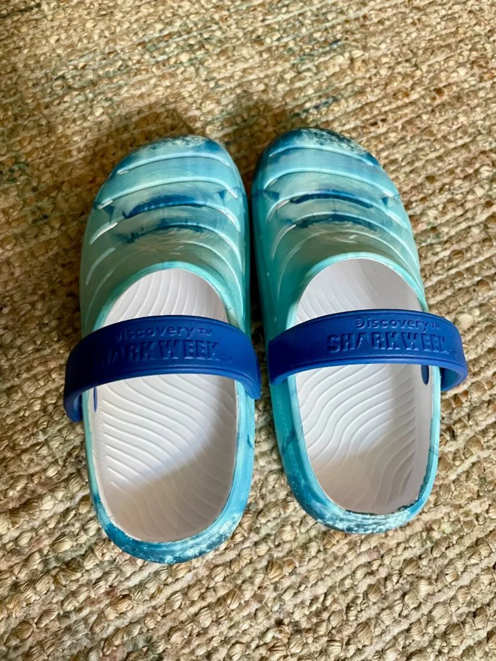 Kids Rugged Shark x Discovery Shark Week Molded EVA Clogs 2 Pair Lot 13 NWOT